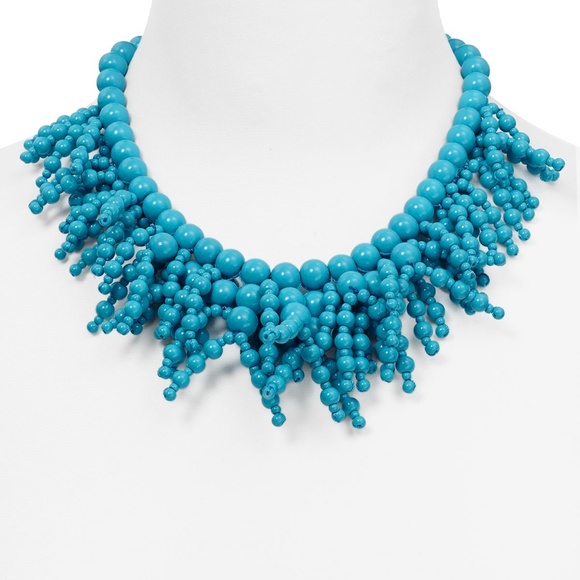 NEW Kate Spade Fringe Appeal Beaded Necklace, Blue - Picture 4 of 4